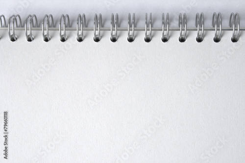 Blank notepad, ring-bound, spiral notebook