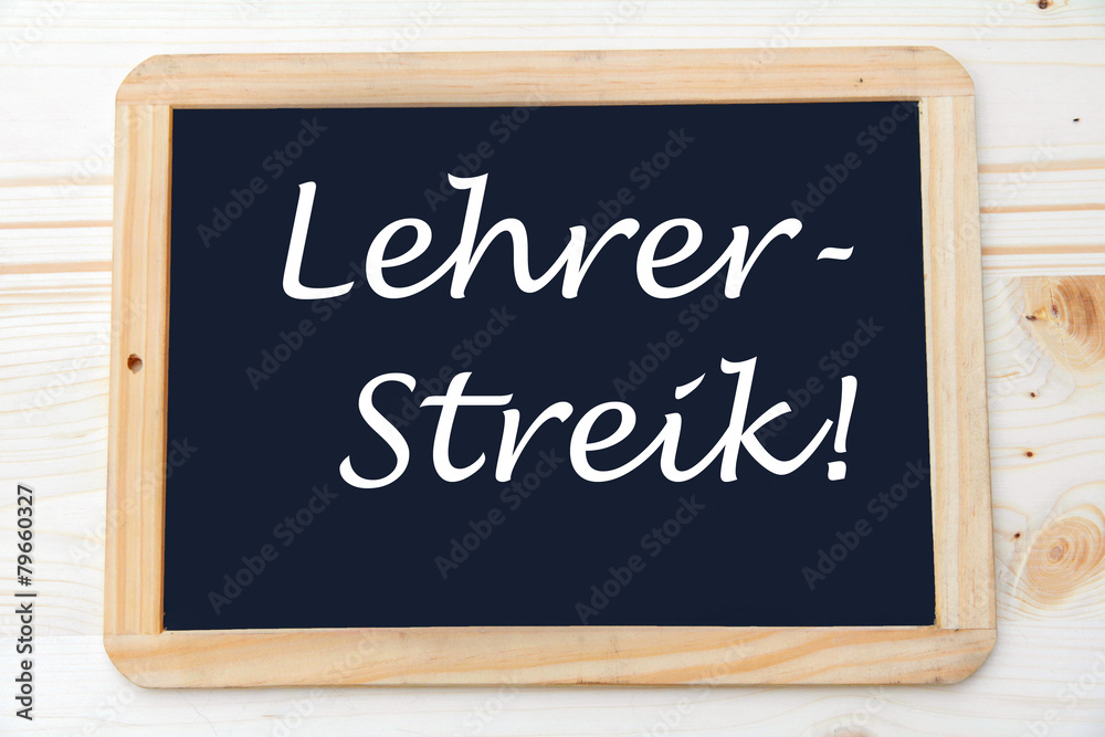 Obraz premium Lehrer-Streik