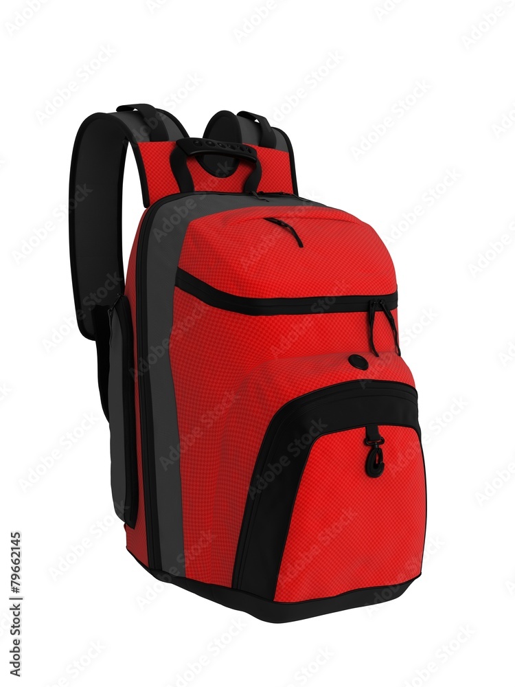 Fototapeta premium red rucksack