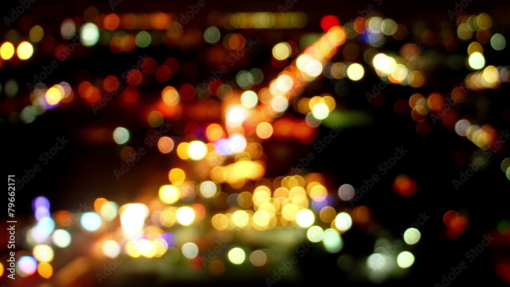 blurred lights of traffic loopable timelapse 4k (4096x2304)