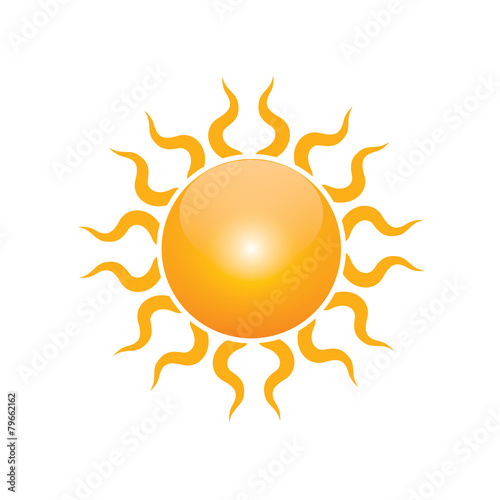 Vector symbol of sun