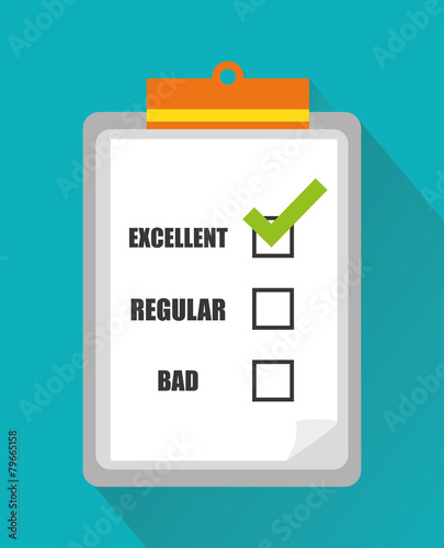 Survey design, vector illustration.