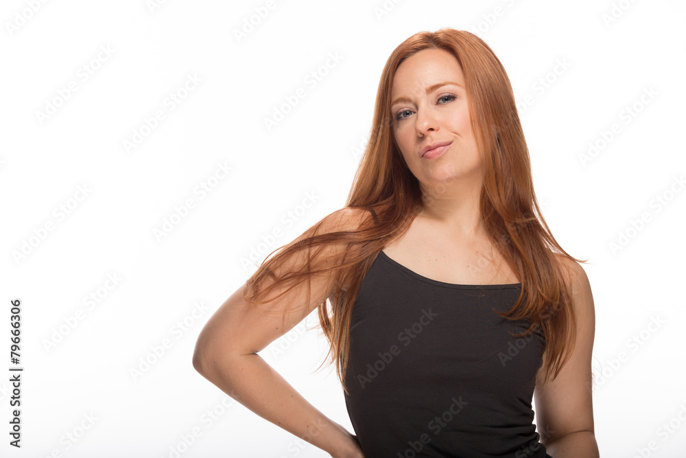 Young Caucasian woman smile happy face portrait Young Caucasian woman smile happy face portrait