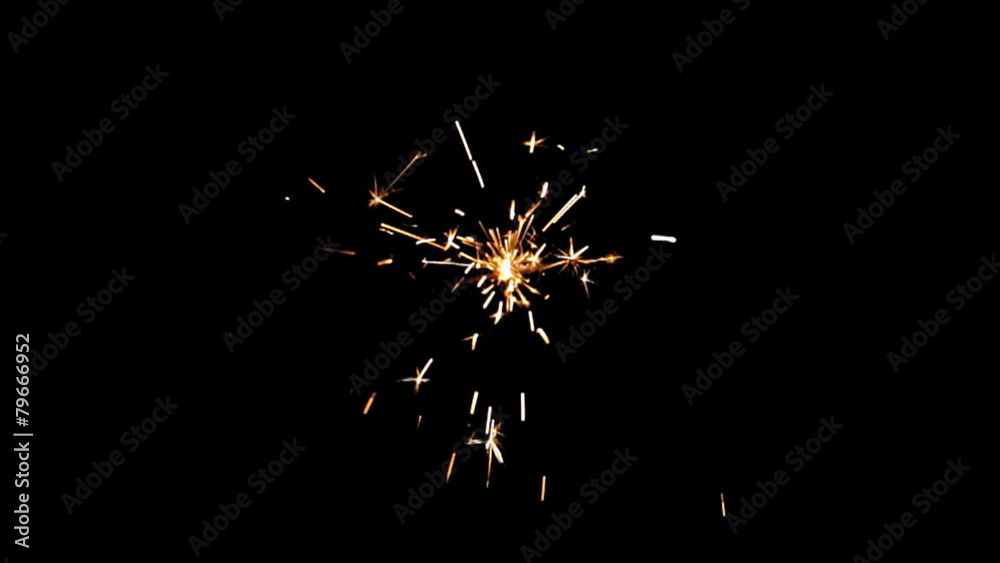 Sparkler Over Black