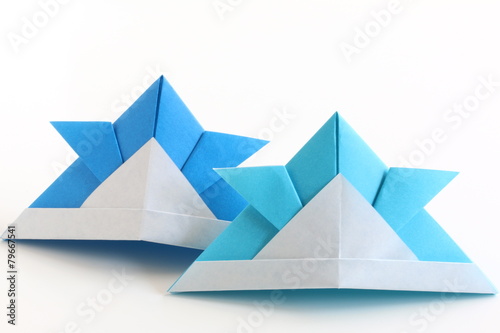 Obraz na płótnie Origami Kabuto w salonie