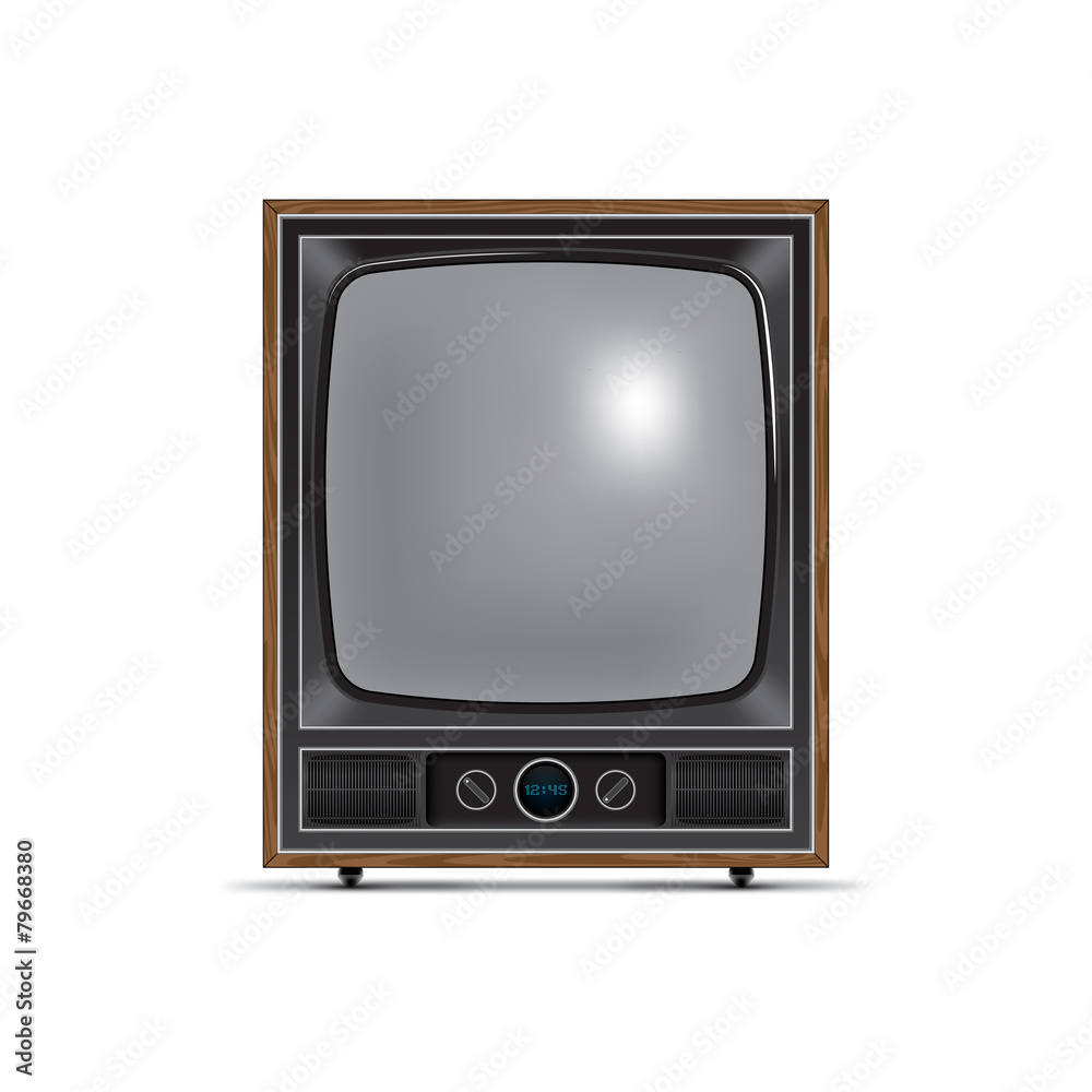 square screen retro tv