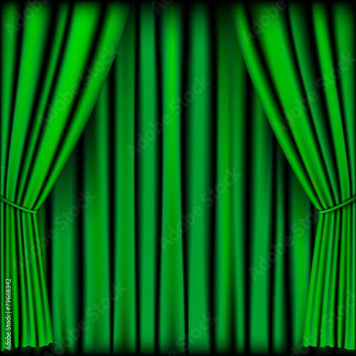 green curtain