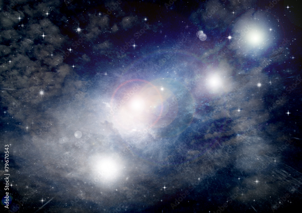 Naklejka premium galaxy in a free space