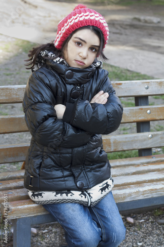 Girl on the bench