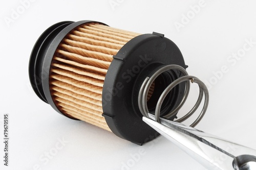Assembly fuel filter for engine car