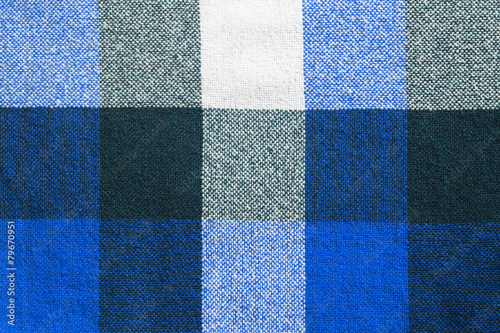Fototapeta premium Blue plaid