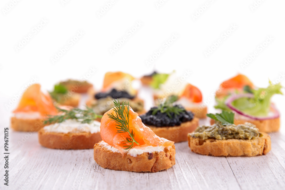 assortment of canape assortment of canape