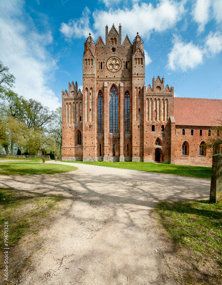 Obraz premium Brick Gothic Chorin Abbey in Germany