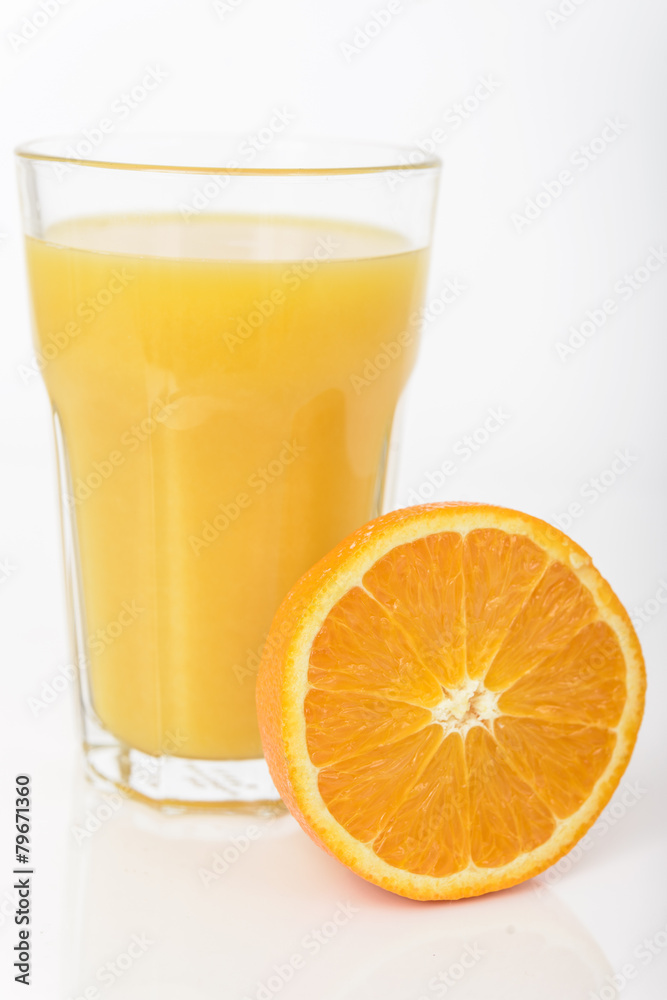 Orange juice isolated on white background Orange juice isolated on white background