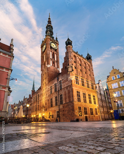 Old Town Hall in Gdansk, Poland #79671723