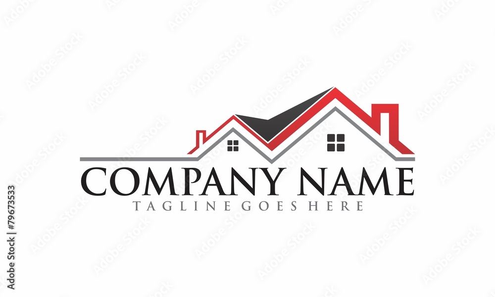 Naklejka premium Real Estate Vector Logo Design