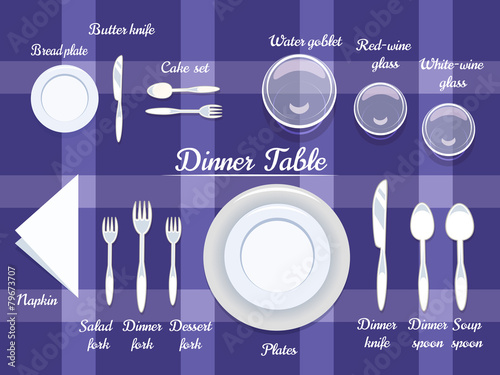 Cutlery on Dining Table