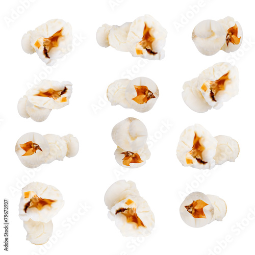 Set of popcorn. vector object