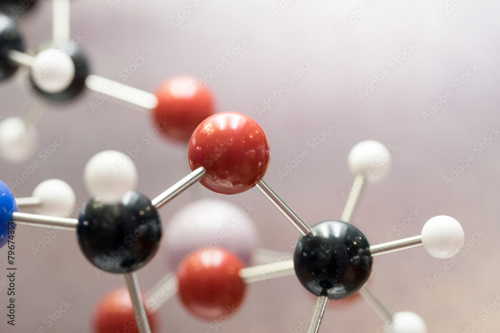 Obraz premium Molecule, Molecular DNA in science