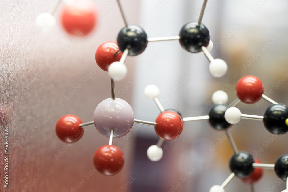 Obraz premium Molecule, Molecular DNA in science