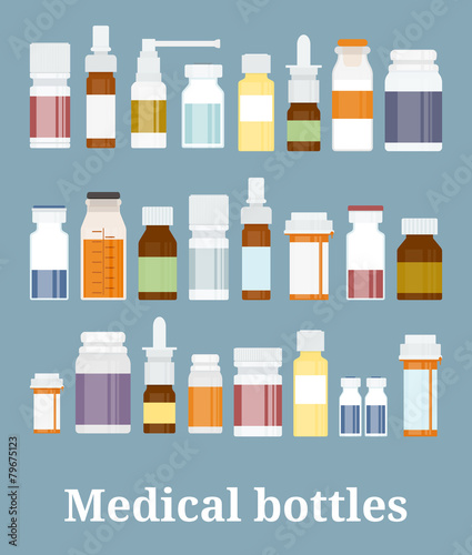 Medicine bottles collection