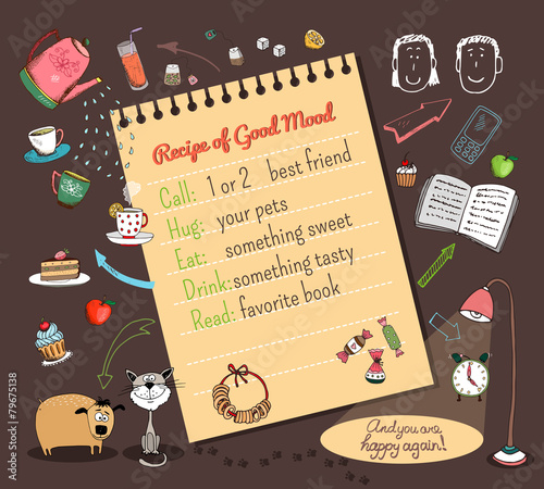 Meal recipe template