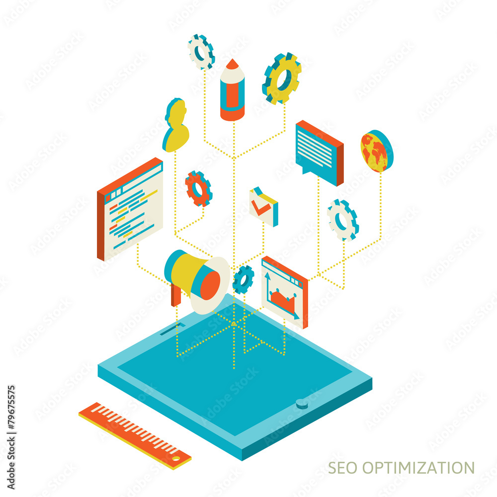 isometric background seo optimization isometric background seo optimization