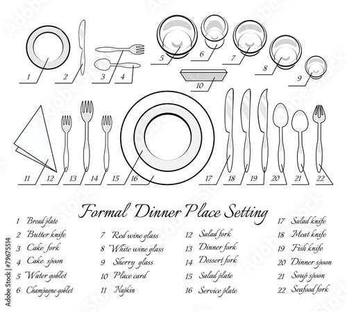 Formal table setting photo