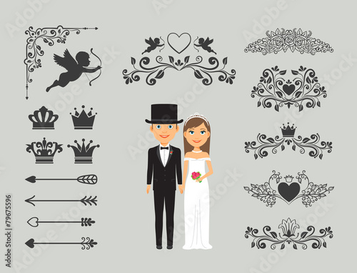 Wedding invitation design elements