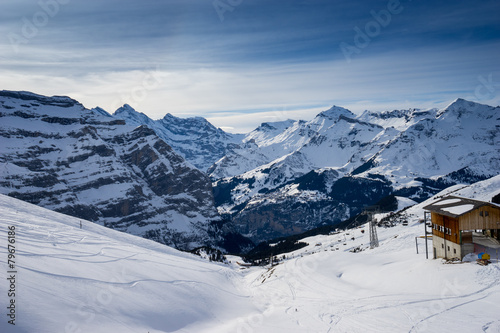 Swiss mountain, Jungfrau, Switzerland, ski resort