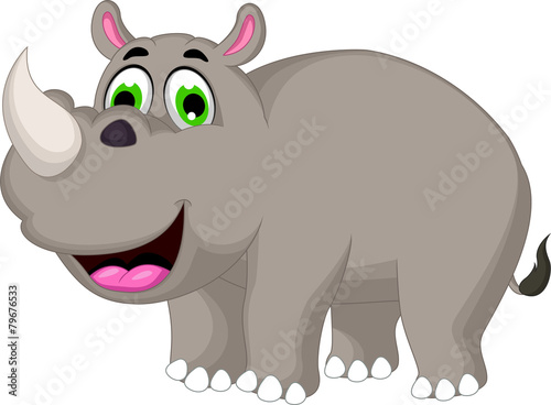 Cartoon rhino for you design
