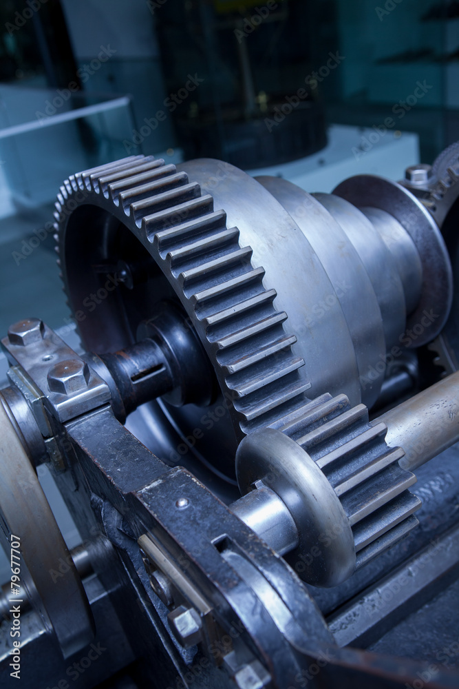 Close up Industry Gear Machine Cog Background, business cooperation, teamwork and time concept Close up Industry Gear Machine Cog Background, business cooperation, teamwork and time concept