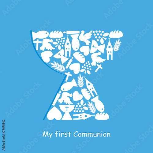 First Communion Invitation Card