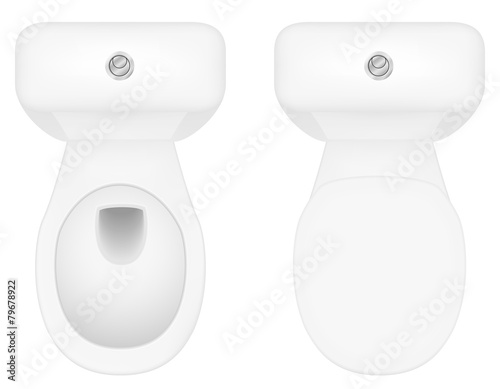 toilet bowl vector illustration