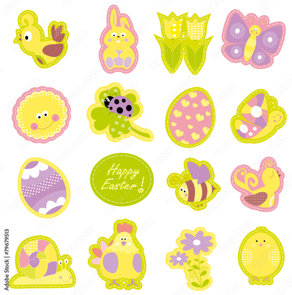 Happy Easter collection - vectors