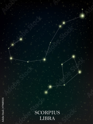 Scorpius and Libra constellation
