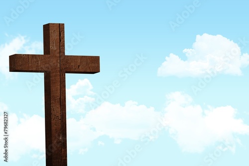 Cross against sky