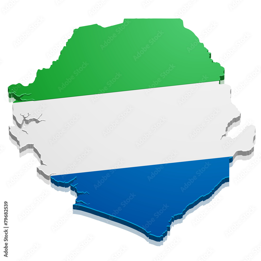 Fototapeta premium Map Sierra Leone