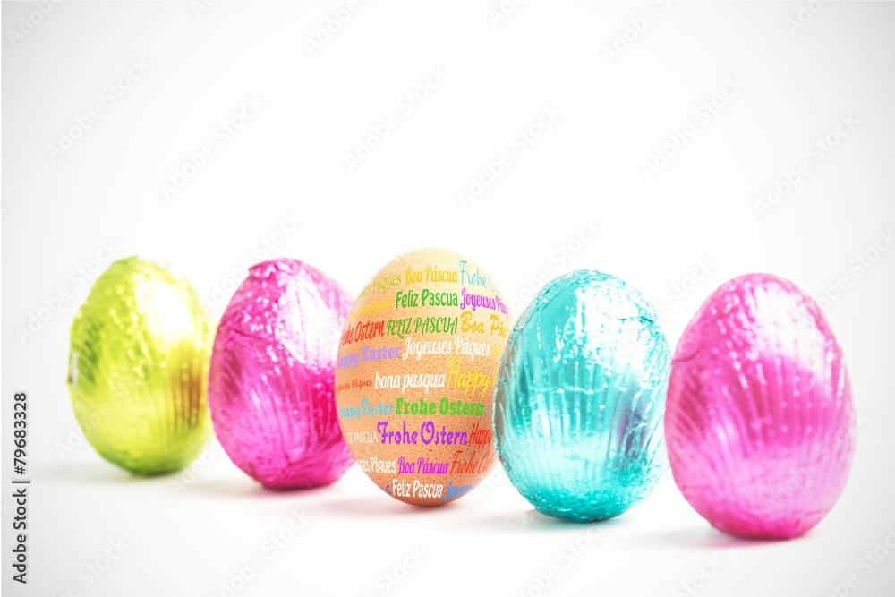 Composite image of happy easter in different languages Composite image of happy easter in different languages