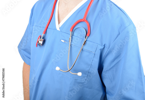Doctor in scrubs