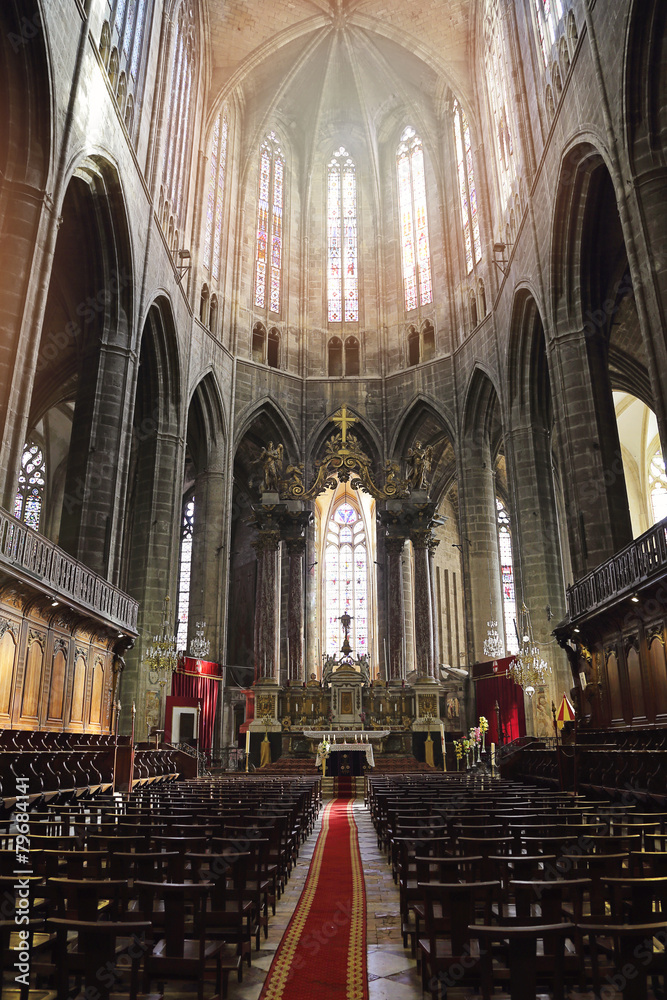 Fototapeta premium cathédrale Saint-Just et Saint Pasteur, Narbonne