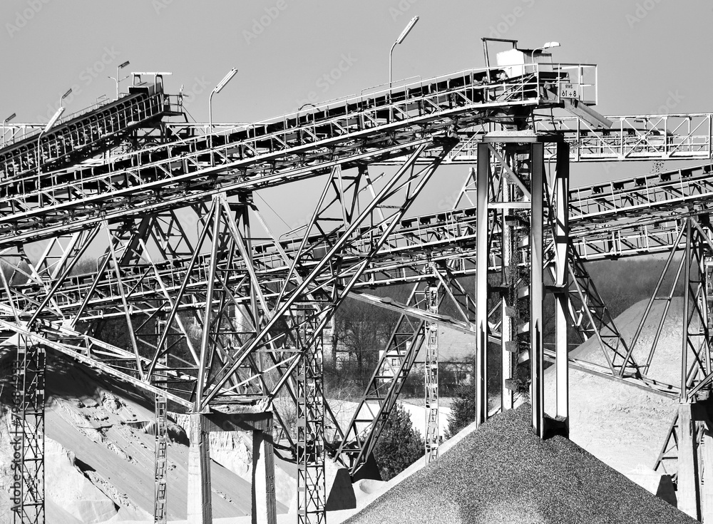 Fototapeta premium Sand proccessing plant