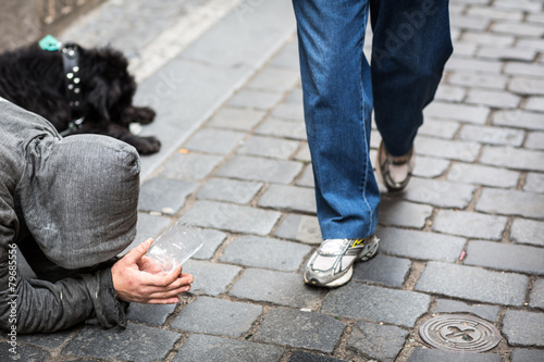 Begger on the street