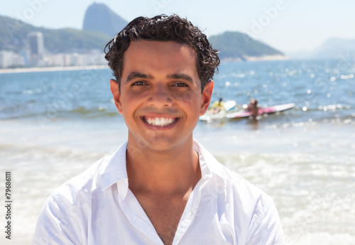 Portrait eines jungen Mannes an der Copacabana