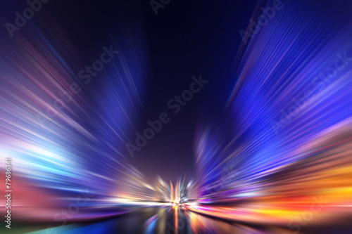 Abstract blur modern city background