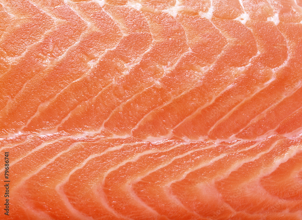 closeup Fresh red salmon texture background
