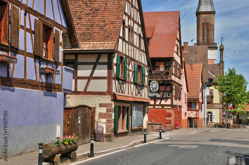  France, picturesque old village of Orschwiller photo