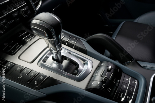 Automatic car transmission. Interior detail. © alexdemeshko