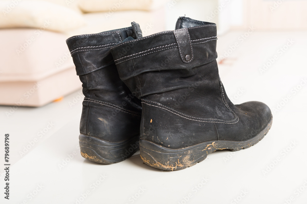 Old dirty shoes