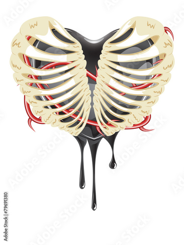 Black Heart in Thorax